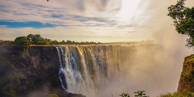 View of waterfalls