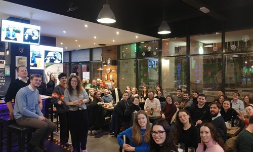 Group photo at Table Quiz in Brussels