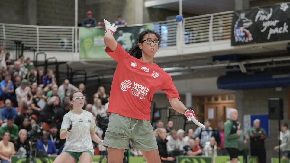 Tiffany Lau Wu in on the court during the Handball World Championships