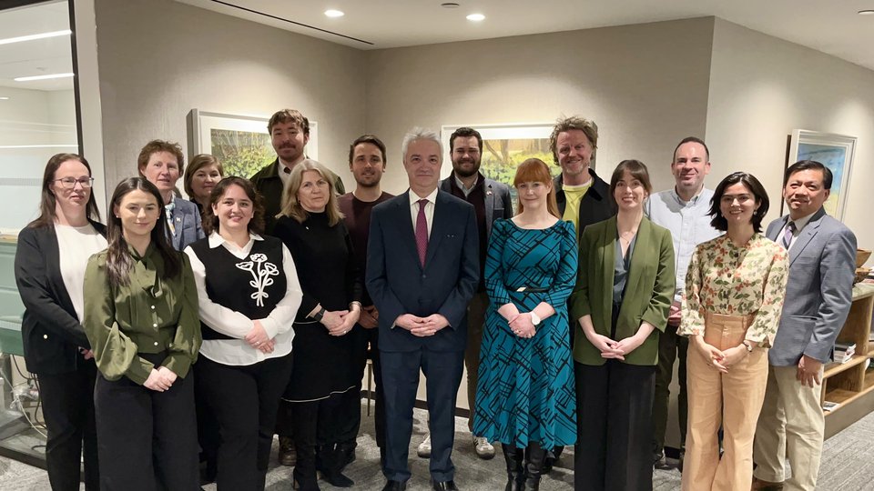Group photo of the Consulate team.