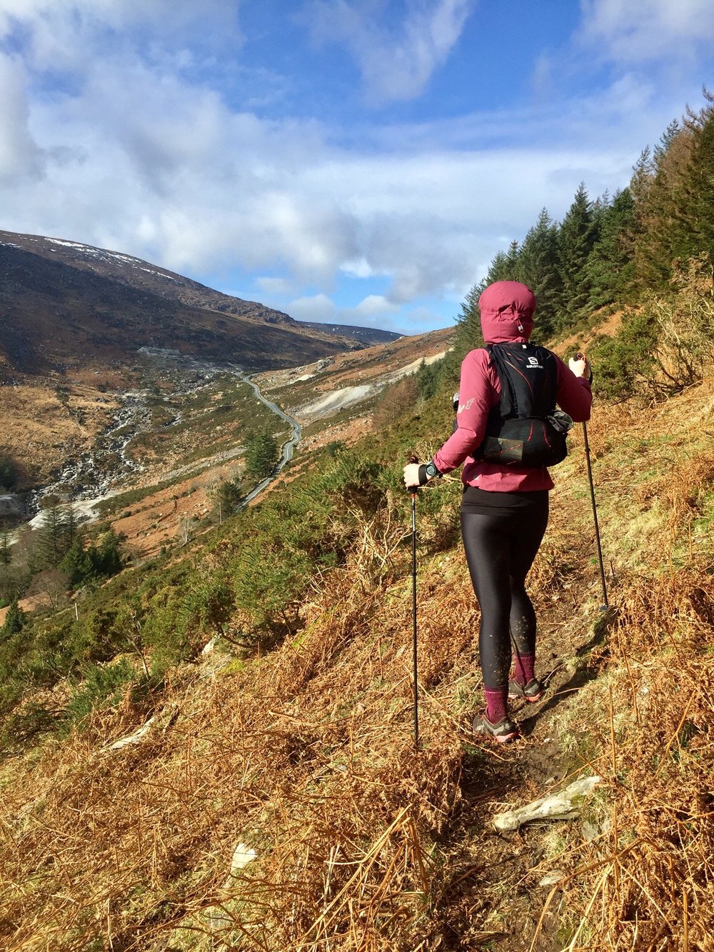 Ivana hiking in the mountains