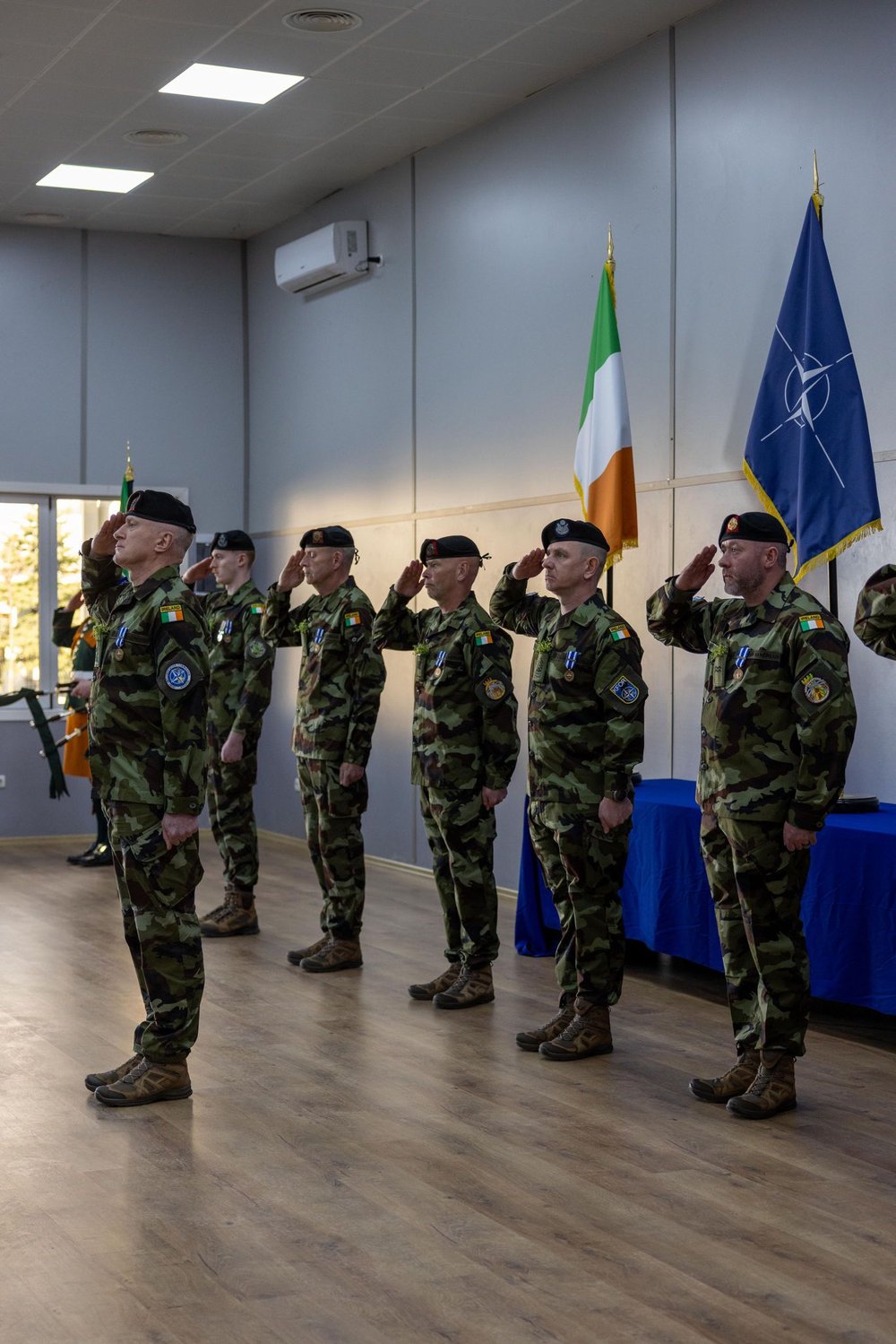 Honouring Irish Peacekeepers in Pristina - St Patrick's Day Medal Ceremony