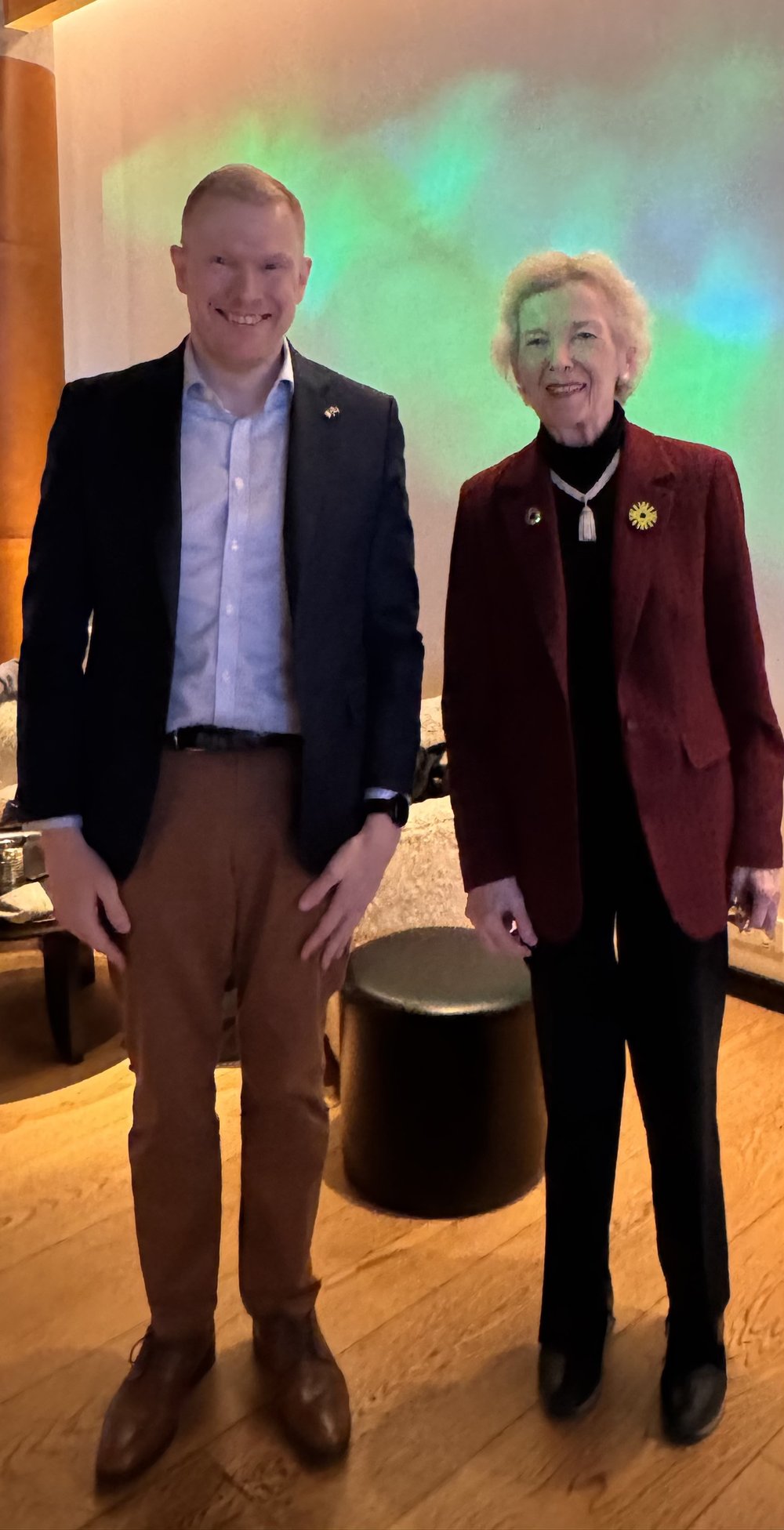 The Honorary Consul to Ireland in Iceland with Mary Robinson