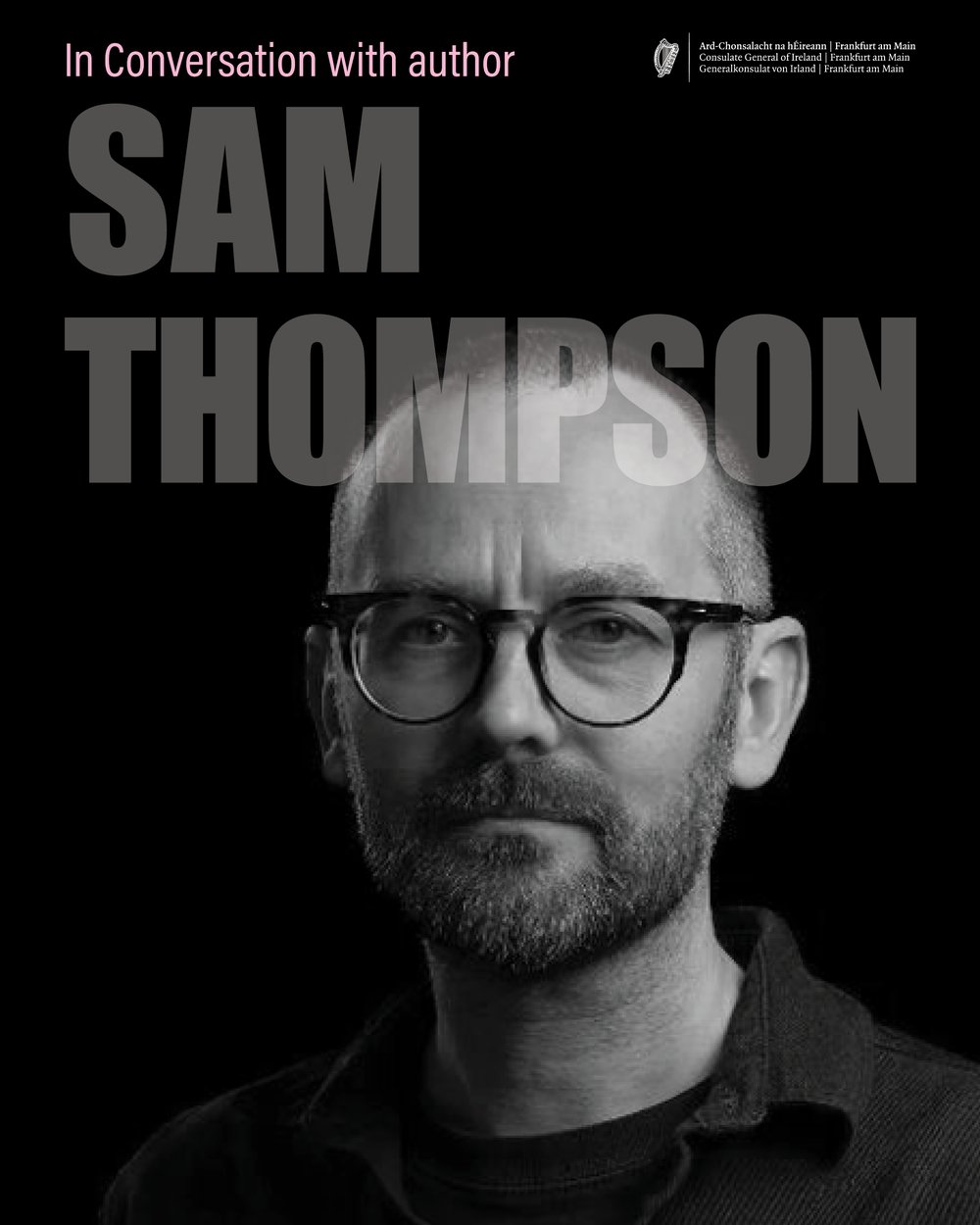 Promotional graphic featuring Sam Thompson