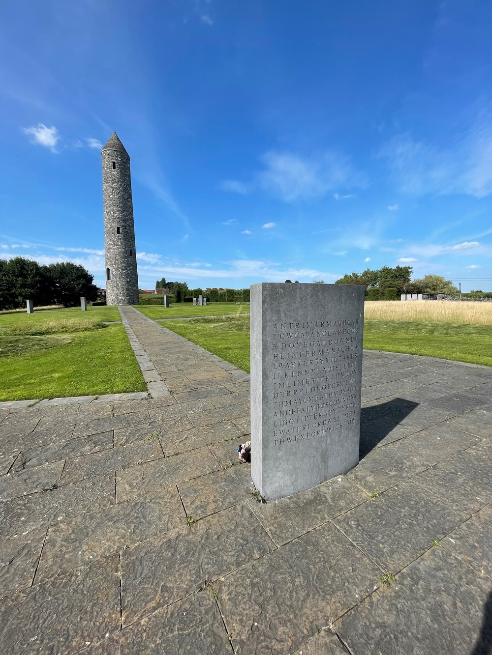 The monument dedicated to Irish poet Francis Ledwidge