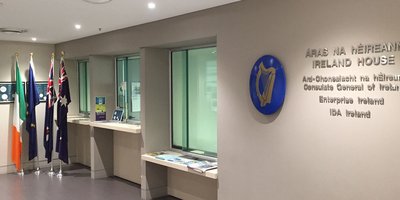 Lobby of the Consulate office