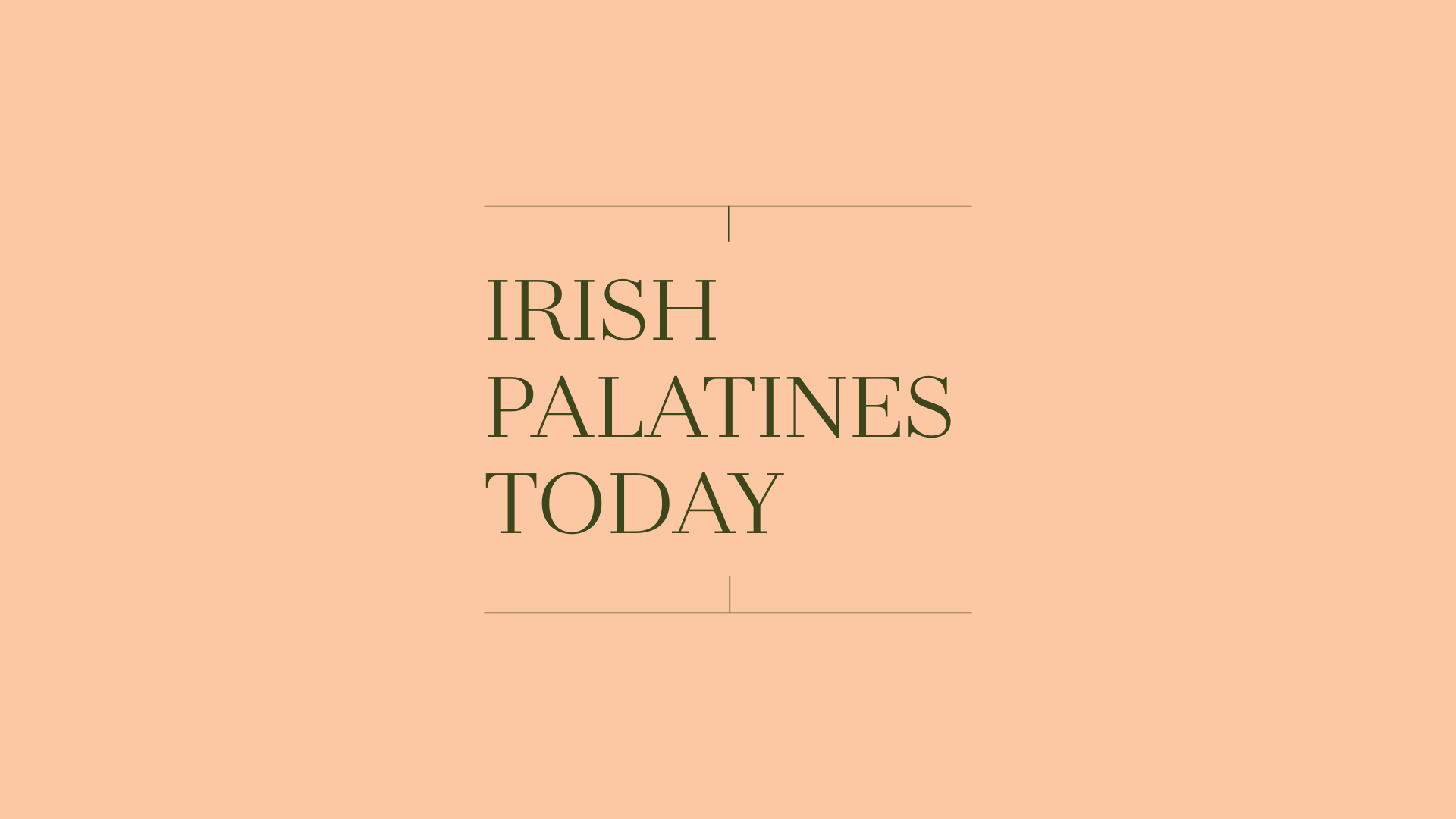 Graphic reading "Irish Palatines Today"