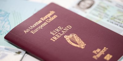 Image of an irish passport