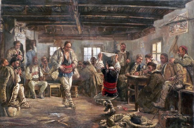 Rachenitsa (also known as Rachenitsa Dance) by Czech-Bulgarian artist Ivan Mrkvička