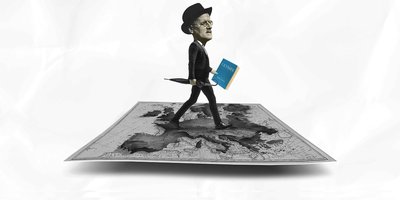 illustration of James Joyce