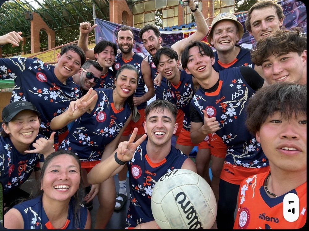 Team selfie of Japan GAA