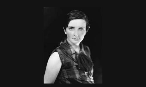 Woman staring sternly