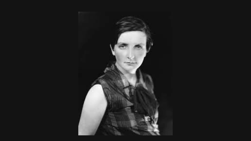 Woman staring sternly