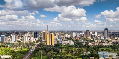 Skyline view of Nairobi