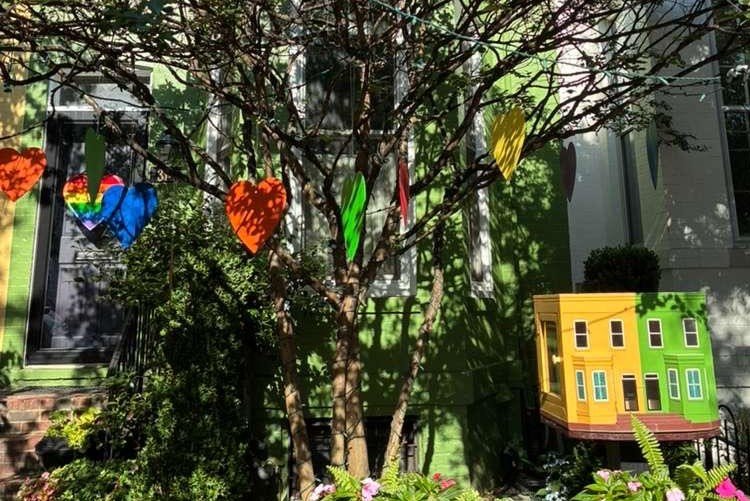 Rainbow little free library capitol hill
