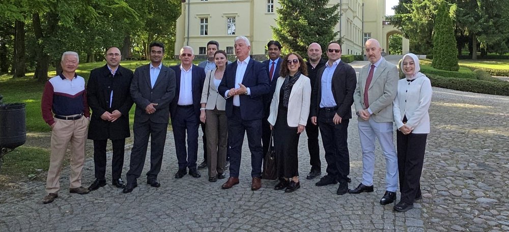 A group of economic counsellors during a study visit.