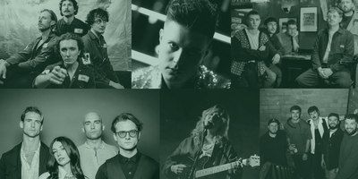 Collage of images of musicians