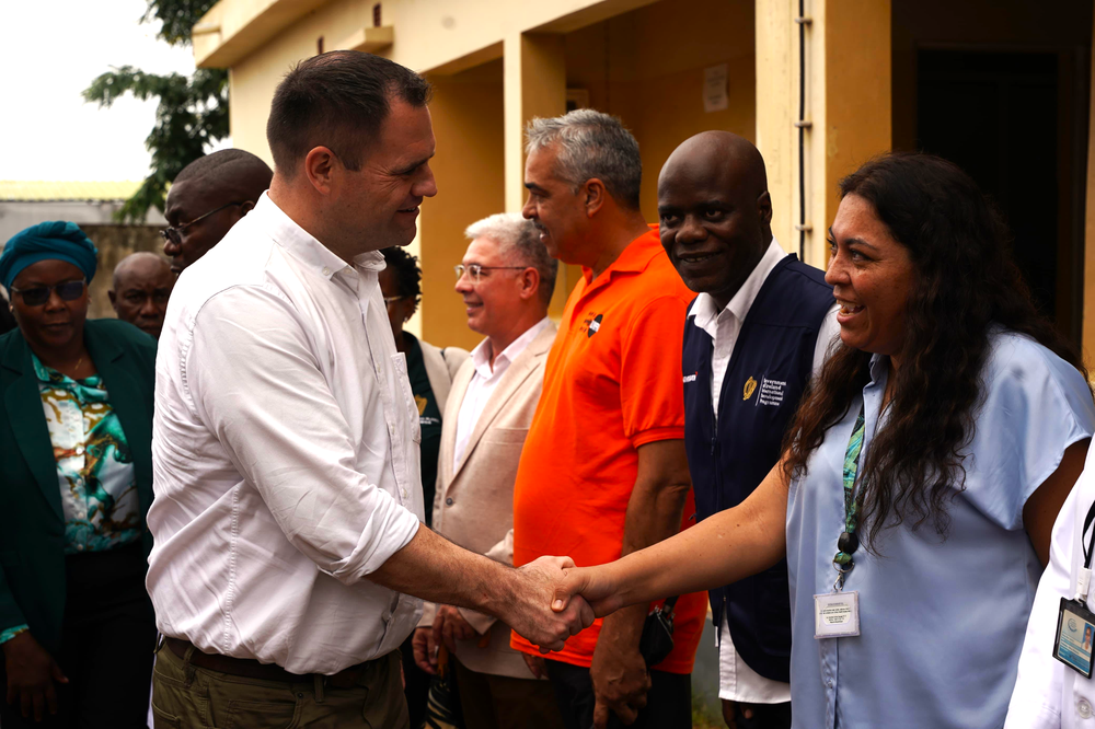 Minister Richmond visiting Maxime Rural Hospital in Mozambique.