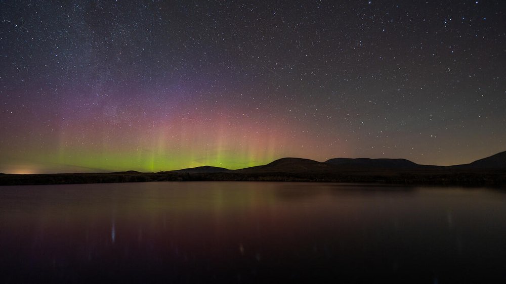 Northern lights visible at Mayo Dark Sky Park