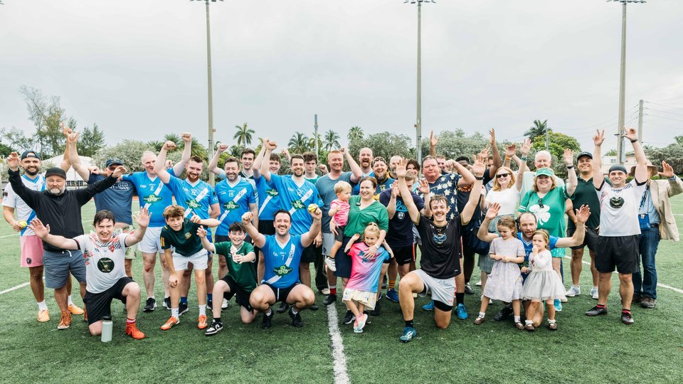 Players & fans at the GAA Showcase in Miami Beach in 2025