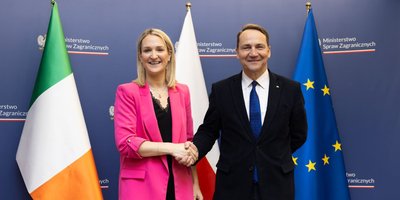 Minister McEntee meets Poland's DPM and Foreign Minister Sikorski