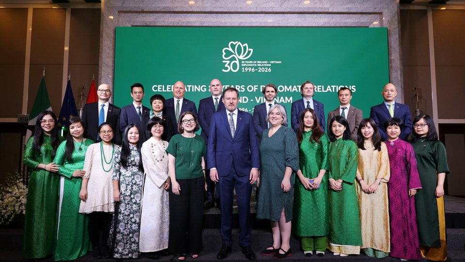 Group photo of the Embassy staff