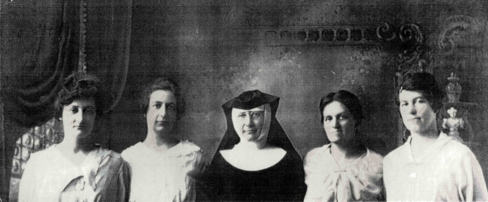 Group of women and a nun