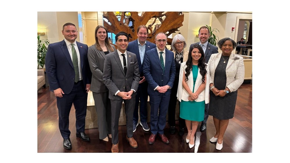Minister Troy meets with a group of Texas state legislators in Dallas
