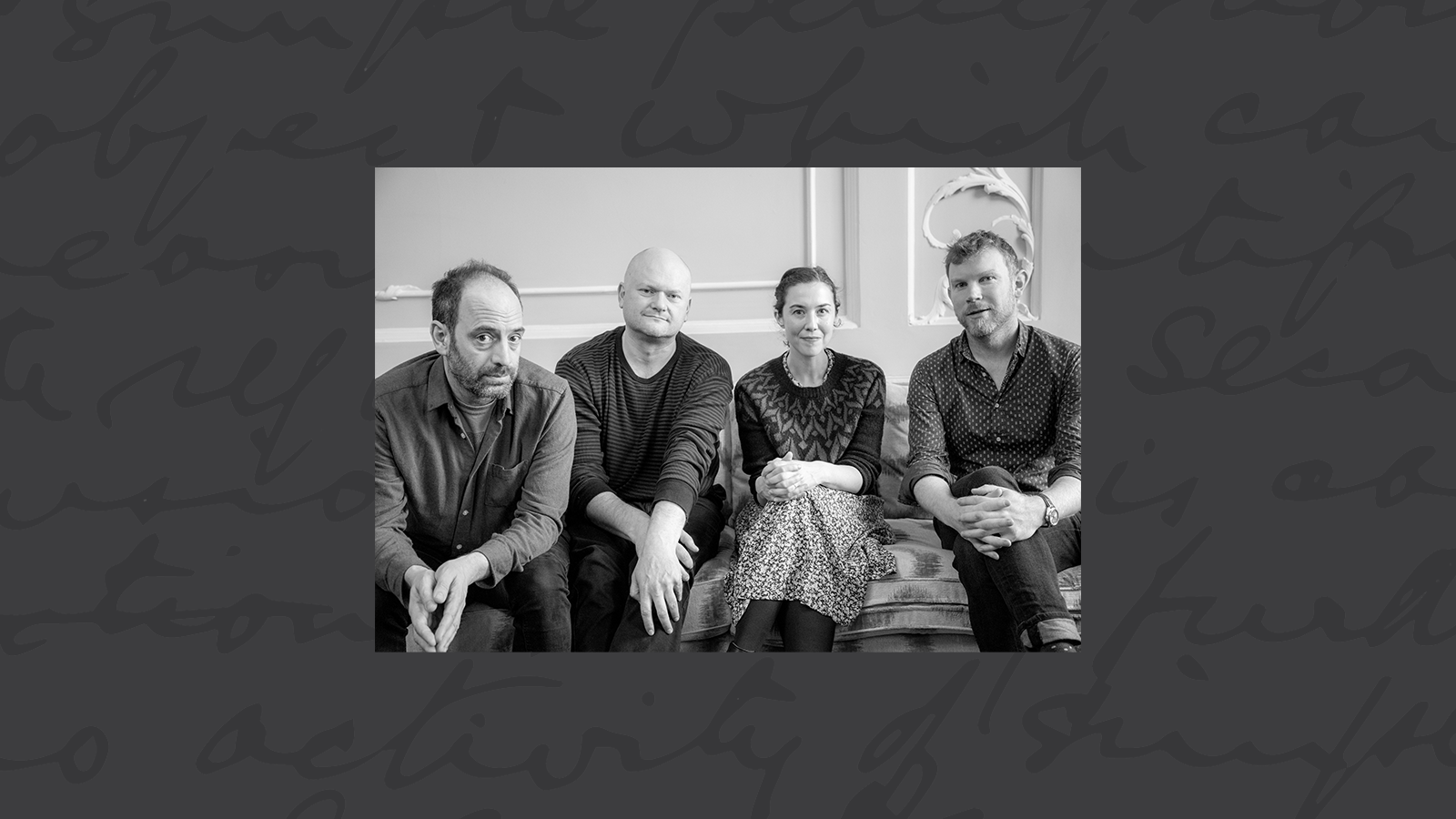 Irish musicians Adrian Crowley, Matthew Nolan, Lisa Hannigan and Seán Mac Erlaine, who recently composed new settings of Joyce’s Chamber Music