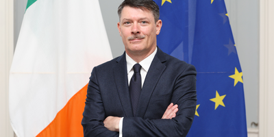 Headshot of Ambassador Martin Gallagher.