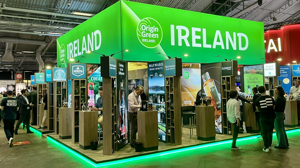 Origin Green stand at an exhibition