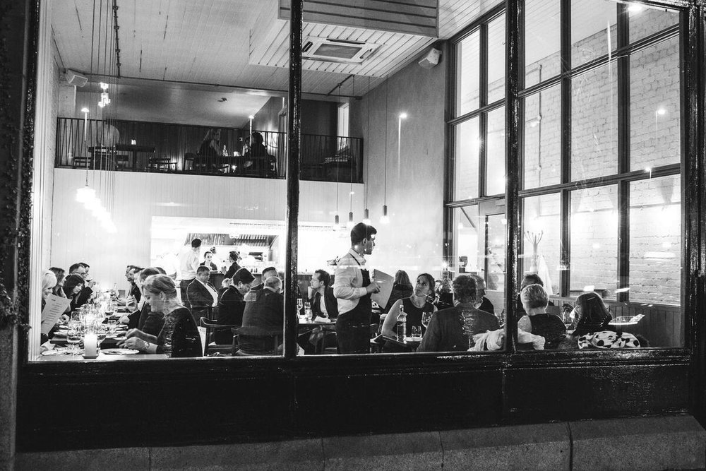 Ox Restaurant in Belfast during a full service