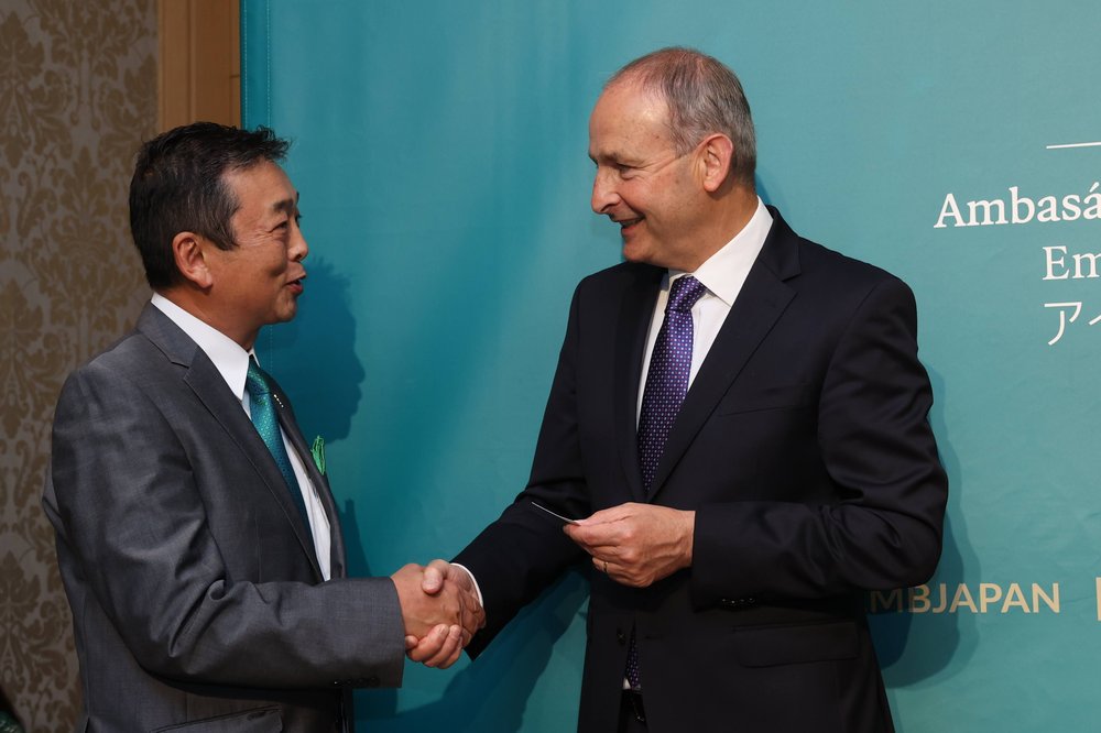Hideki meeting Micheál Martin