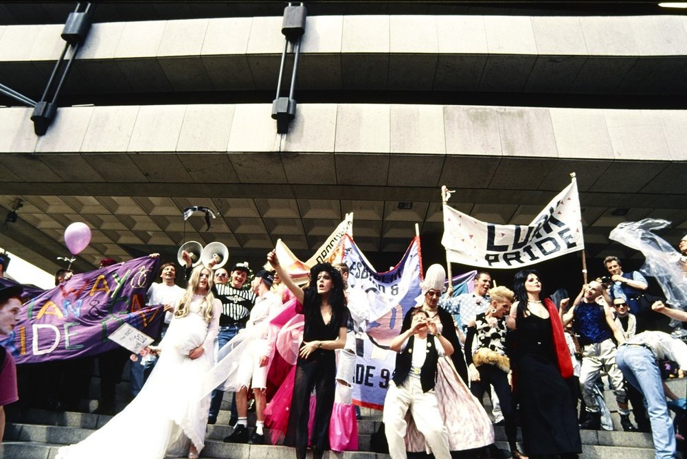 Drag Queens on the Central Bank Steps