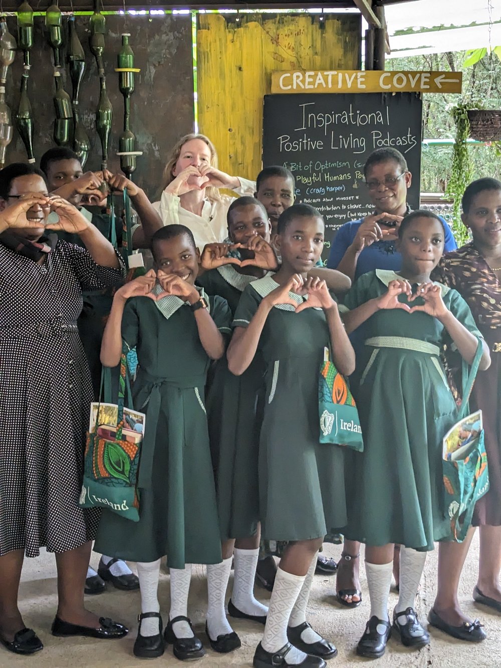 Students and teachers from Chambu Primary School, along with our very own Kate Brady, celebrating International Women's Day
