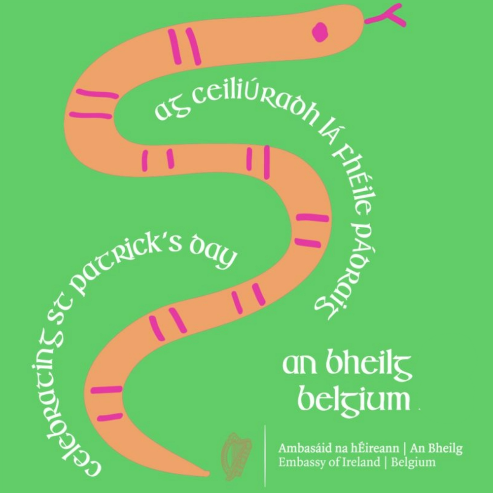 Graphic for St Patrick's Day as Gaeilge