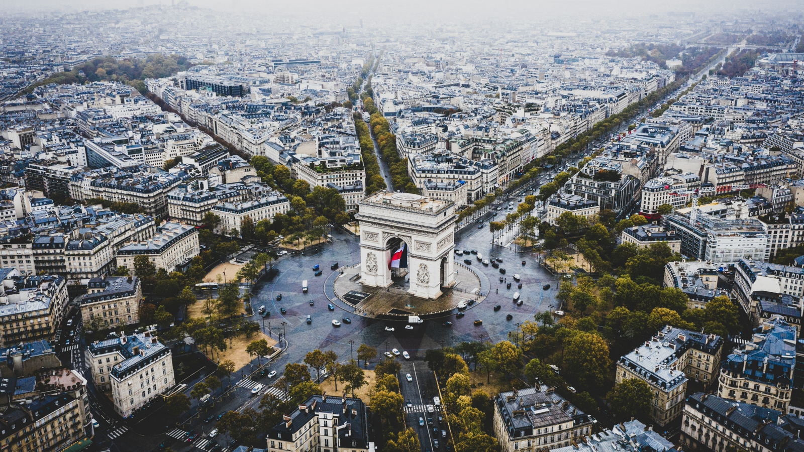 View of the Arc de Triomphe