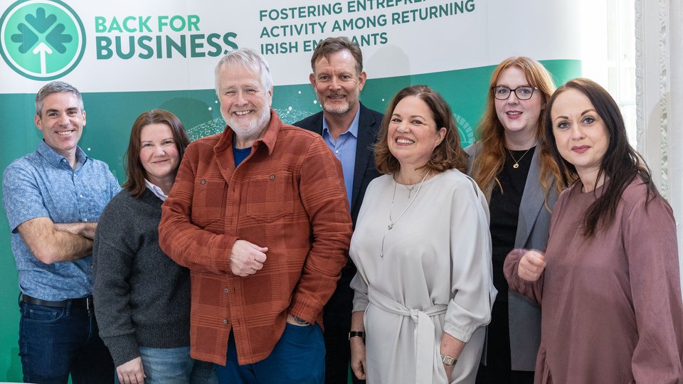 Participants from the 2025 Back for Business Programme Further Development Programme with lead entrepreneur Paul Duggan