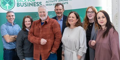 Participants from the 2025 Back for Business Programme Further Development Programme with lead entrepreneur Paul Duggan