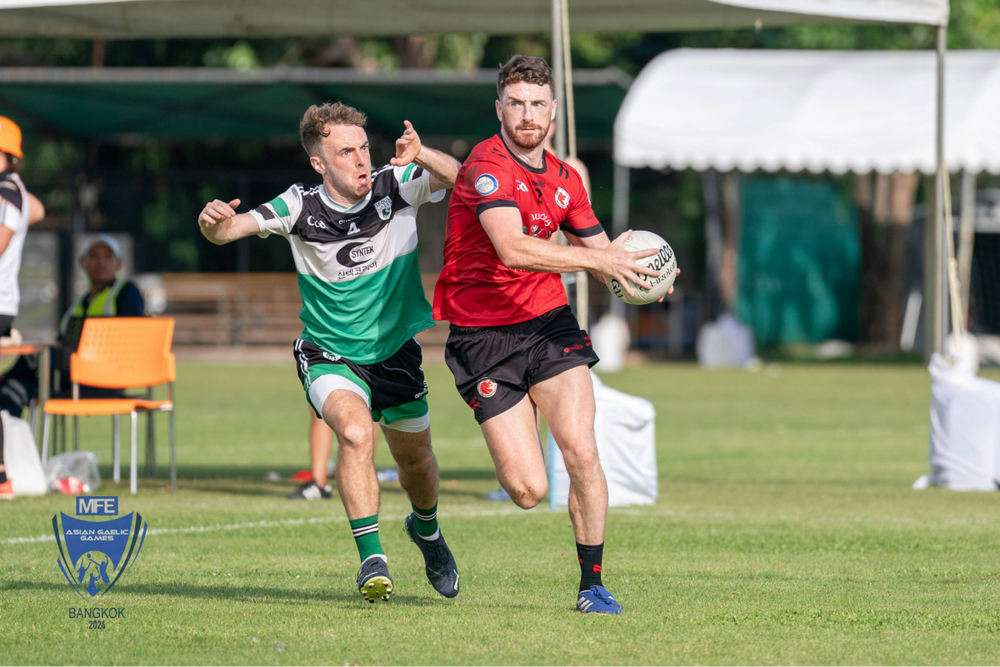 Peter O’Brien during a match at the 2024 Asian Gaelic Games