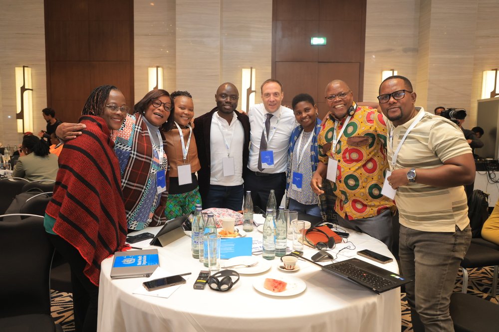 Paul Troy with group at Learning Meeting UN-Ireland Partnership on Child Wasting