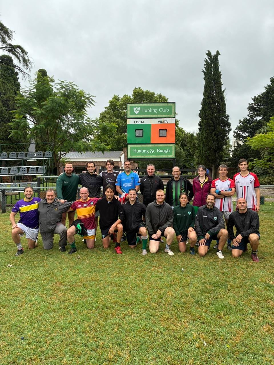 Players from the Buenos Aires GAA community at the Hurling Club