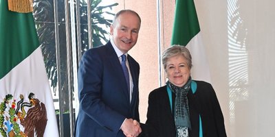 Tánaiste meets with Mexican Foreign Minister Alicia Bárcena.