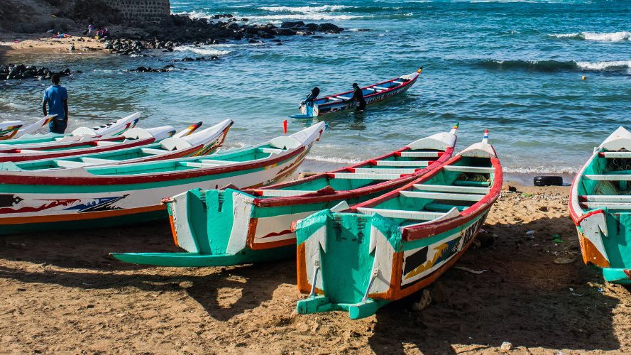 Pirogue fishing boats