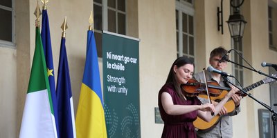 Irish music played in the Centre Culturel Irlandais