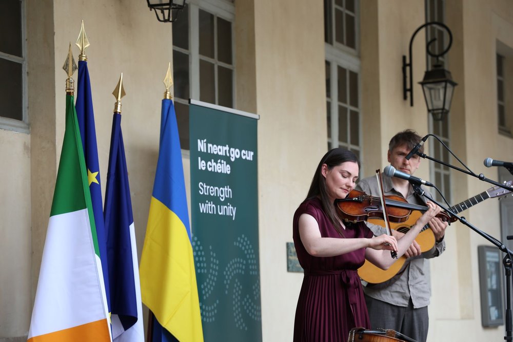 Irish music played in the Centre Culturel Irlandais