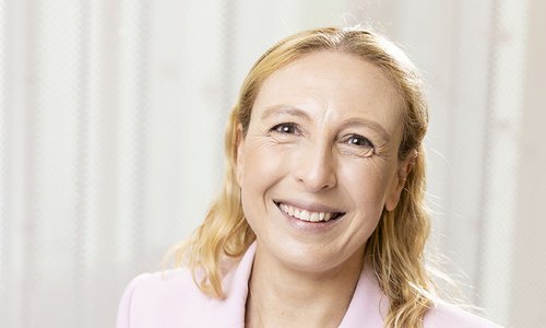 woman's face smiling