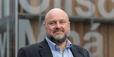 man posing for shot facing camera