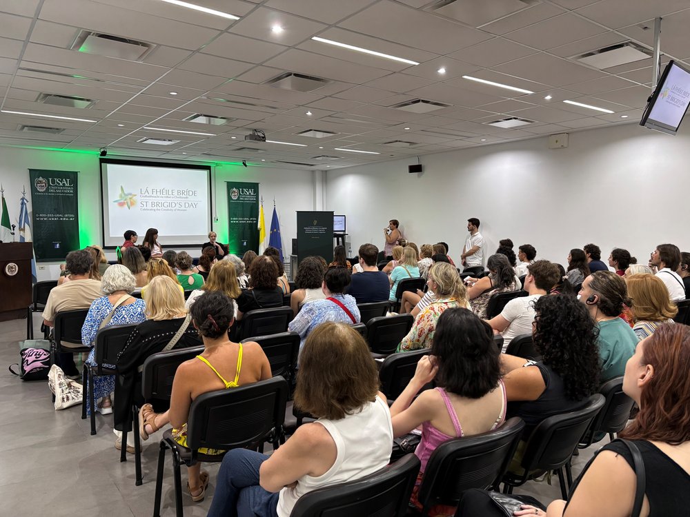 Crowd watching a speaker