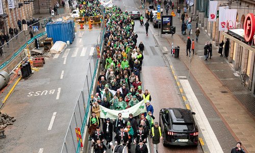 St Patrick's Day parade in Stockholm